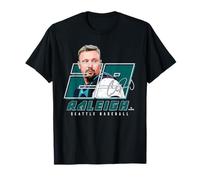 Silhouette Cal Raleigh Seattle Baseball MLBPA Camiseta