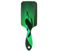 Silhouette - Cepillo de pelo con forma de hoja de rana, peine antiestático, cepillo para el cabello saludable, cepillo 3D