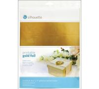 Silhouette MEDIA-GLD-ADH Oro - Etiqueta autoadhesiva (Oro, 215,9 mm, 279,4 mm)