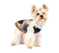 Silhouette of a Buffalo - Chaleco de algodón para perros pequeños, transpirable, suave y cómodo, para gatos y perros