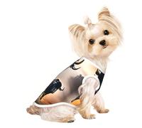 Silhouette of a Buffalo Pet - Camiseta transpirable sin mangas para perros pequeños y gatos, suave, ligera y elegante