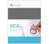 Silhouette Scratch-off Sticker Sheets - Silver