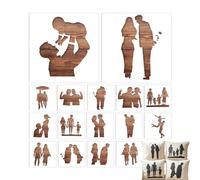 Silhouette Stencils 16 Pack 13cm Reusable DIY Craft Painting Templates