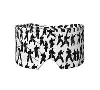 Silhouettes of Martial Arts - Máscara de ojos para dormir, suave y cómoda, para hombres y mujeres