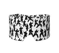 Silhouettes of Martial Arts - Orejeras para dormir con estampado de siluetas de artes marciales, suaves y opacas, para adultos y niños, cómodas para viajes