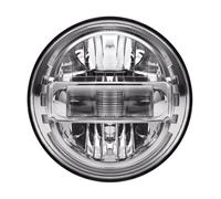 SILHUP Faro De Motocicleta Para Sportster para Softail Faros Delanteros | Para Dyna Para FatBoy DRL 7 ''Faros Auxiliares Motocicleta Faro Led De 7 Pulgadas(001 Chrome)