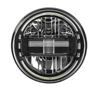 SILHUP Faro Delantero Para 1997 Para Land Para Rover Para Defender 90 Conjunto Todoterreno Led 12 V 24 V DRL Marcha 7 Pulgadas(Negro)