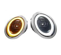 SILHUP Faro Delantero Para Mini R50 2001-2007 R52 R53 Par De Faros Delanteros Modificados Plug And Play(Chrome,Halógeno)
