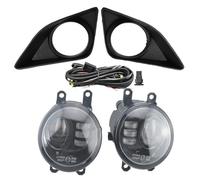 SILHUP Faro Delantero Para Toyota Para Corolla 2007-2010 Conjunto Faros Antiniebla Cubierta Antiniebla Cromada Bisel Parrilla Faros Antiniebla LED(TD-Double)