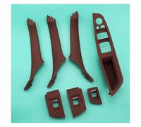 SILHUP Manija Puerta Interior Para F10 528i 550i Cubierta Embellecedora Para Volante A La Izquierda Accesorios Para Coche Manijas Puerta Interior Marco Interruptor Panel(Red Wine)