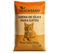 SilicaSand - Arena de Sílice para Gatos, Lavada y Seca, 100% Natural y Libre de Polvo