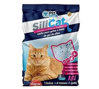 SILICAT Gel de Sílice para Gatos Alternativa a Arena Absorbente Natural 100% Económico Seguro para el Gato y el Ambiente - 18 L