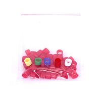 Silicolor - Anillos de silicona identificativos para instrumentos con código internacional de 5 colores (bolsa de 25 unidades)