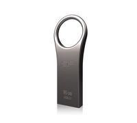 Silicon Power 16GB Jewel J80 USB 3.0 Key Flash Drive, Titanium (SP016GBUF3J80V1T