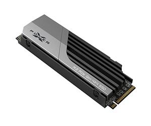 Silicon Power 1TB XS70 Nvme PCIe Gen4 M.2 2280 SSD R/W Up to 7,300/6,000 MB/s, DRAM Cache, with Built-in PS5 Heatsink, Compatible with PlayStation 5 (SP01KGBP44XS7005)