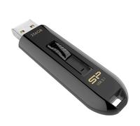 Silicon Power Blaze B21 Memoria SuperSpeed USB 3.1 256 GB, Conector USB Retráctil hasta 150 MB/s, Color Negro