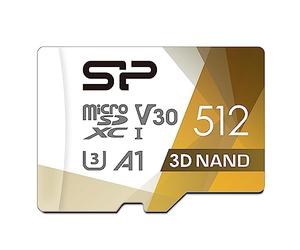 Silicon Power 512GB Superior Pro microSDXC UHS-I (U3), V30 4K A1, High Speed MicroSD Card with Adapter