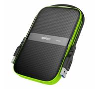 Silicon Power Armor A60- Disco duro externo 2.5" USB 3.0 de 1 TB (grado militar USA MIL-STD-810G, resistente a golpes y agua IPX4), color negro