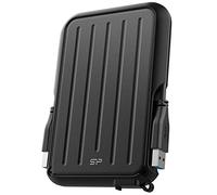 Silicon Power Armor A66 - Disco duro externo resistente de 1 TB, grado militar, resistente al agua, USB 3.0, disco duro portátil USB 3.0 para PC, Mac, computadora portátil, color negro