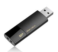 Silicon Power Blaze B05 - Memoria USB 3.0 de 64 GB, retráctil, color negro