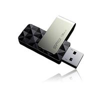 Silicon Power Blaze B30 - Memoria USB 3.0 de 128 GB, giratorio, color negro