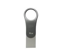 Silicon Power C80 - Memoria USB 3.0 de 16 GB (Typo C, para Dispositivos móviles) Color Titanio