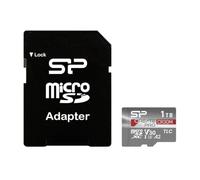 Silicon Power CreatePro CR30M Tarjeta de memoria microSDXC con adaptador UHS-I U3 A2 V30 4K Micro SD compatible con drones, Nintendo Switch, cámara de salpicadero y cámara de vigilancia