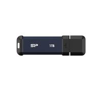 Silicon Power - Disco duro portátil (1 TB, USB 3.2, MS60), color negro