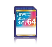 Silicon Power Elite - Tarjeta de Memoria SDXC de 64 GB, Velocidad de Lectura hasta 85 MB/s, Class 10 UHS-1