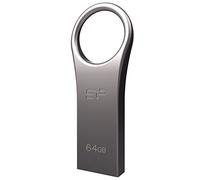 Silicon Power Jewel J80 - Memoria USB 3.0 de 64 GB, Llave, Color Titanio