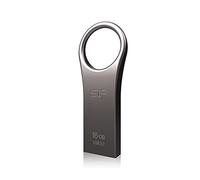 Silicon Power Jewel J80 SP016GBUF3J80V1T - Memoria USB 3.0 de 16 GB, llave, color titanio