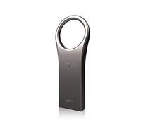 Silicon Power 16GB Jewel J80 USB 3.0 Key Flash Drive, Titanium (SP016GBUF3J80V1T