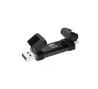 Unidad flash Silicon Power DS72 500 GB USB Type-A y Type-C 3.2 Gen 2 1050 MB/s negra