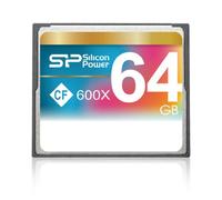 Silicon Power Tarjeta de Memoria Compact Flash Profesional de 64 GB (600x Velocidad).