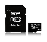 Silicon Power Tarjeta de Memoria MicroSD SDXC UHS-I 256 GB, Clase 10, con Adaptador, hasta 85 MB/s Lectura