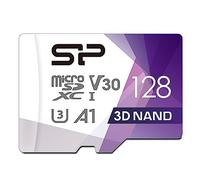 Silicon Power - Tarjeta micro SD U3 SDXC de 128 GB hasta 100 MB/s de alta velocidad con adaptador para cámaras y drones