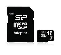 Silicon Power Trajeta Memoria 16 GB MicroSDHC UHS-I Clase 10 16 GB, MicroSDHC, Clase 10, UHS-I, 40 MB/s, Negro