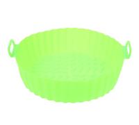 Silicona Alfombrilla Reutilizable Verde, para Freidora de Aire | Diseño de Rayas, para Alitas de Pollo y Chips, Uso en Horneado, Silicona