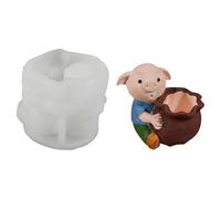 Silicona animal 3D para cerdos que llevan sacos en molde con forma de animal para hornear artesanías