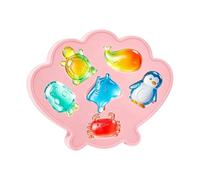 Silicona Animal Ice Mold, 6 Cavity Iced Tray, Nonstick Food Grade Ice Maker with Easy Release Design, Reutilizable Congelador Mold System, Cute Shape Ices Cube Tray, Ergonómico Iced Molds for Home Use