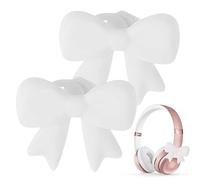 Silicona auriculares accesorios | Decoración Accesorios para auriculares 2-Piece 3D decorativo silicona | 3D auriculares Clip para mujeres | For Girls Teens Students Friends Birthday
