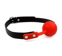 silicona boca gags Boca mordaza juegos boca juguetes sexuales para adultos SM Bondage bola de silicona abierta transpirable bola mordaza sexo