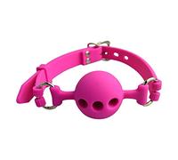 silicona boca gags Bola de mordaza de boca abierta de silicona suave Para Mujeres Restricciones Juguete sexual Parejas sm Agujero Ventilación Juguetes Ball Gag Bondage Gags