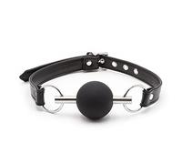silicona boca gags Bola de mordaza de silicona con boca abierta de 45MM, bola sexual de Bondage sm, juguetes transpirables para mujeres, pareja, juego para adultos