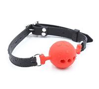 silicona boca gags Bola de mordaza de silicona suave SM boca de Bondage Oral juguetes sexuales transpirables Para accesorios de Cosplay para parejas