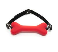 silicona boca gags Bone Mouth Ball Gag Silicone Ball Gag Boca Juguetes sexuales para parejas Mujeres rojo