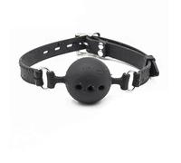 silicona boca gags Juego para adultos SM Black Fetish Soft Silicone Open Mouth Gag Ball