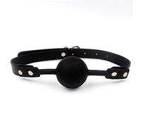 silicona boca gags Juegos para adultos Boca PU Banda de cuero Bondage Juguetes sexuales para parejas Silicona Bola Boca Mordaza Restricciones