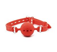 silicona boca gags Juegos para adultos Silicona Boca abierta Gag Ball BDSM Bondage Sex Ball Gag Boca Sexo para Mujeres Hombres S/M/L Rojo S