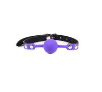 silicona boca gags Pareja de cuero Gag Ball BDSM Bondage Restricciones Boca abierta Transpirable Sex Ball Arnés Correa Gag Sex Toy para mujeres Accesorios